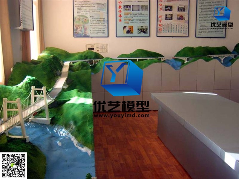 橋梁整體布局模型 橋梁整體布局模型